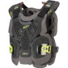 A-1 PLUS CHEST PROTECTOR BLK/ANTH/FLUO
