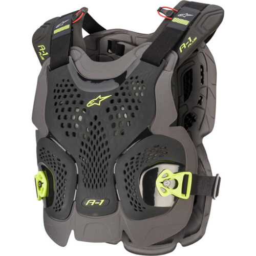 A-1 PLUS CHEST PROTECTOR BLK/ANTH/FLUO