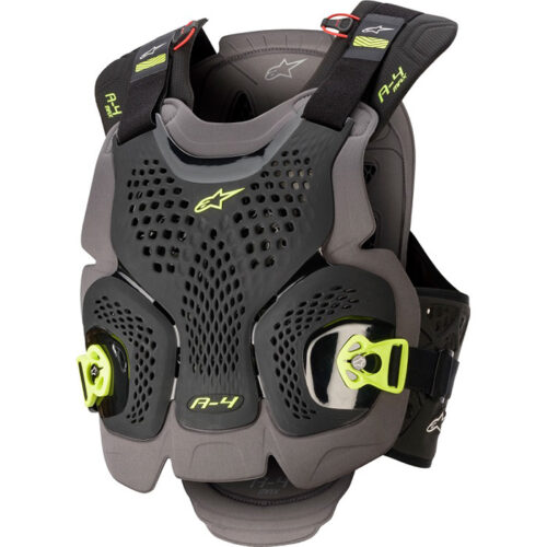 A-4 MAX CHEST PROTECTOR BLK/ANTH/FLUO
