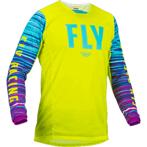 KINETIC MESH L.E. JERSEY HI-VIS/BLUE/MAGENTA