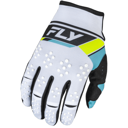 KINETIC PRIX GLOVES WHITE/BLACK/HI-VIS