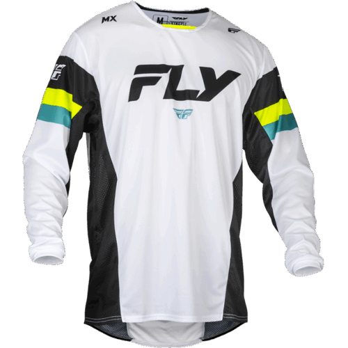 KINETIC PRIX JERSEY WHITE/BLACK/HI-VIS
