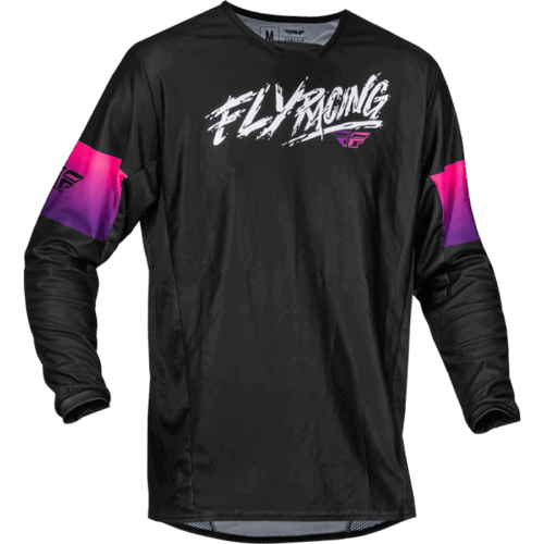 YTH KINETIC MESH KHAOS JERSEY BLACK/PURPLE/PINK