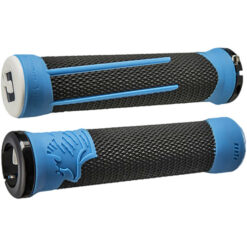 AG-2 SINGLE CLAMP LOCK-ON GRIP BLACK/BLUE 135MM