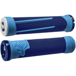 AG-2 SINGLE CLAMP LOCK-ON GRIP BLUE/LIGHT BLUE 135MM