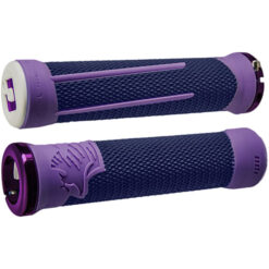 AG-2 SINGLE CLAMP LOCK-ON GRIP PURPLE/BLUE 135MM