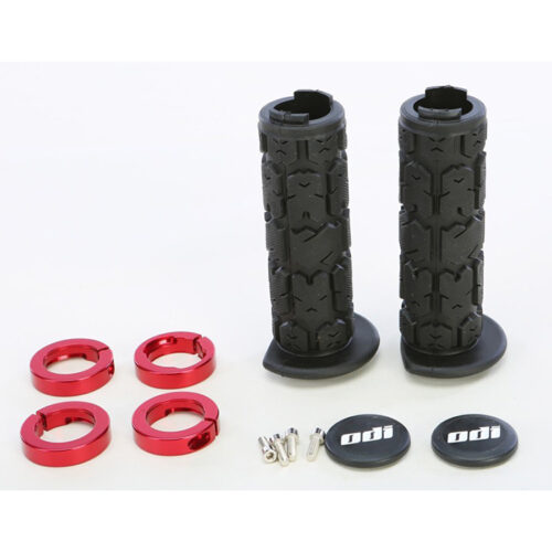 ATV ROGUE LOCKON GRIP 120MM BLACK/RED
