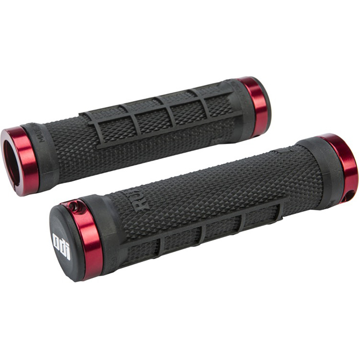 ATV RUFFIAN HALF WAFFLE GRIP BLACK/RED