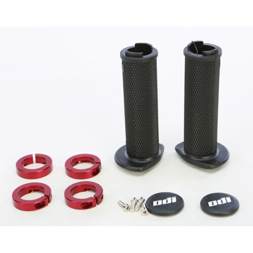 ATV RUFFIAN LOCKON GRIP 120MM BLACK/RED