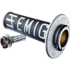 EMIG V2 LOCK-ON GRIPS 4-STROKE (BLACK/WHITE)