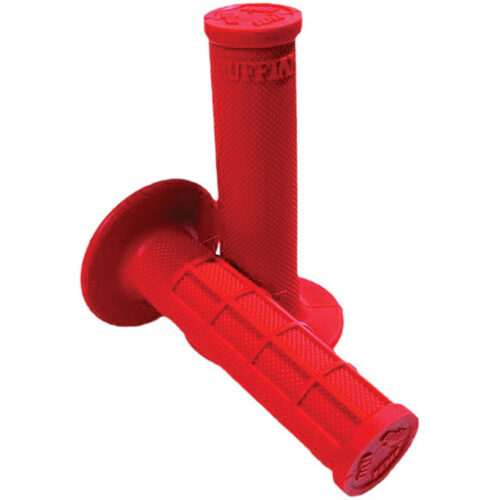 Ruffian Half Waffle Grips Red