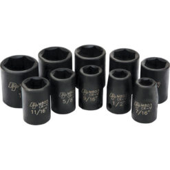 10 PC 1/2" SAE IMP SKT SET SHALLOW