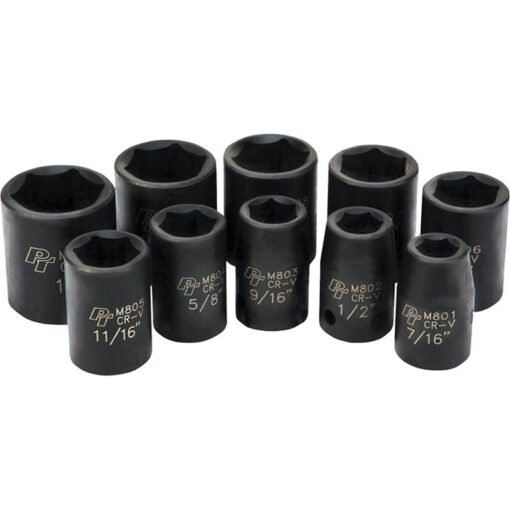 10 PC 1/2" SAE IMP SKT SET SHALLOW