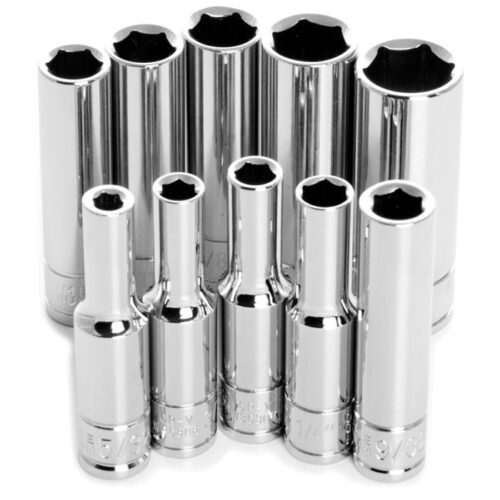 10 PC 1/4" SAE SOCKET SET DEEP