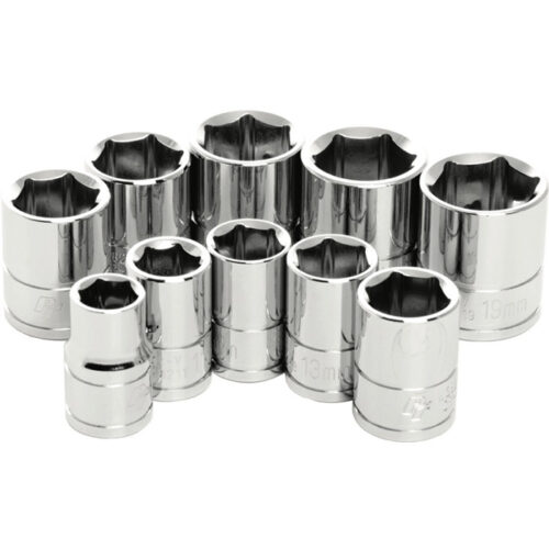 10 PC 3/8" MET SOCKET SET SHALLOW