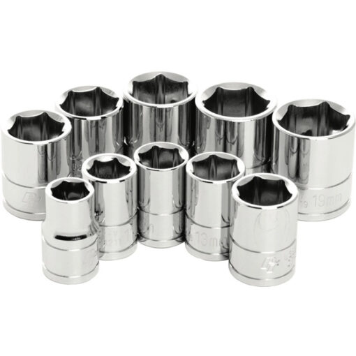 10 PC 3/8" MET SOCKET SET SHALLOW