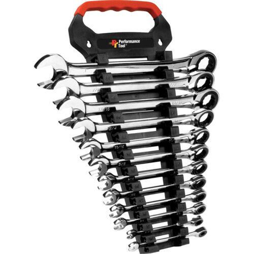 12 PC SAE RATCHET WRENCH SET
