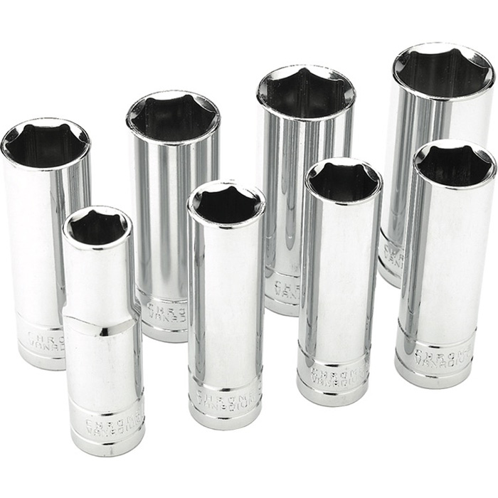 8 PC 1/2" SAE SOCKET SET DEEP