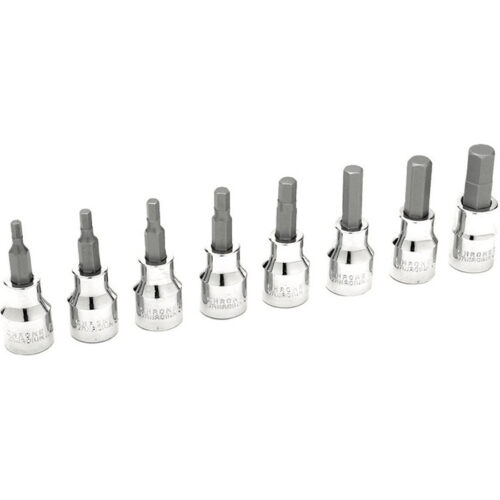 8 PC 3/8" SAE HEX BIT SET