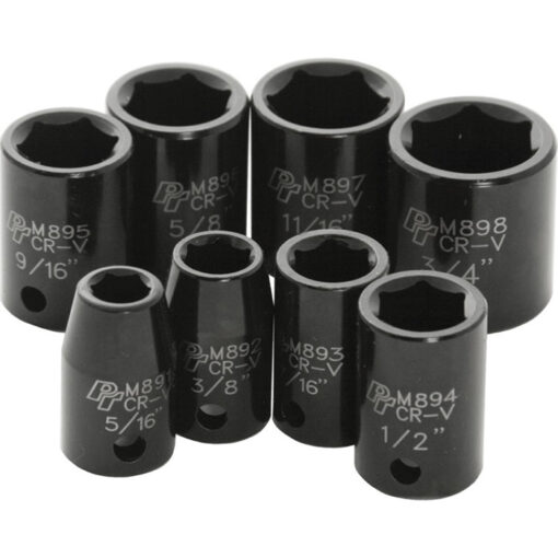 8 PC 3/8" SAE IMP SKT SET SHALLOW