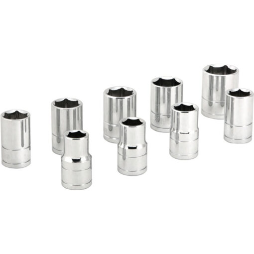 9 PC 1/2" MET SOCKET SET SHALLOW