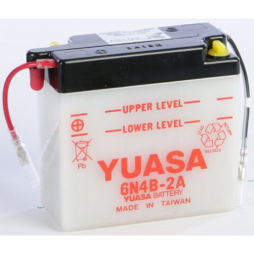 BATTERY 6N4B-2A CONVENTIONAL  Suzuki Ts100 1978-1981 Suzuki Ts125 1971-1981 Suzuki Ts185 1977-1981 Suzuki Ts250 1973-1981 Suzuki Sp400 1980-1980 Suzuki Sp370 1978-1979 Suzuki RV90 1973-1977 Suzuki TC125 1972-1977 Suzuki Ts400 1976-1977 Suzuki GN400 1980-19