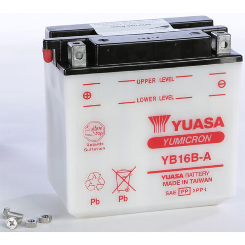 BATTERY YB16B-A CONVENTIONAL  Honda VF1000R Interceptor 1985-1986 Honda VF1000F Interceptor 1984-1984 Suzuki VX800 1990-1993