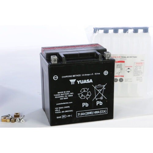 BATTERY YIX30L-BS-PW MAINTENANCE FREE  Sea-Doo GTI 130 2006-2015 Sea-Doo GTI LTD 155 2011-2015 Sea-Doo GTI SE 130 2006-2015 Sea-Doo GTI SE 155 2007-2015 Sea-Doo GTR 215 2012-2015 Sea-Doo GTS 130 2011-2015 Sea-Doo GTX 155 2002-2015 Sea-Doo GTX 215 2008-2013