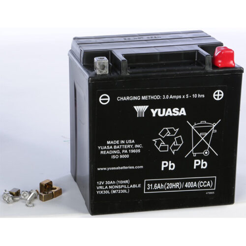 BATTERY YIX30L SEALED FACTORY ACTIVATED  Harley-Davidson FLHRC Road King Classic 1998-2013 Harley-Davidson FLHRS Road King Custom 2004-2007 Harley-Davidson FLHT Electra Glide 1997-2009 Harley-Davidson FLTR Road Glide 1998-2018 Harley-Davidson FLTRU Road Gl