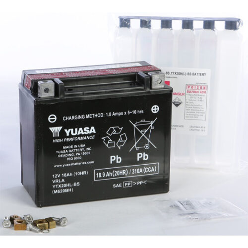 BATTERY YTX20HL-BS MAINTENANCE FREE  Yamaha FX Nytro XTX 2009-2014 Yamaha RS Vector GT 2008-2011 Yamaha RS Vector LTX GT 2008-2011 Yamaha FX Nytro MTX 2008-2014 Yamaha FX Nytro RTX SE 2009-2010 Yamaha Nytro 2006-2007 Yamaha Nytro ER 2007-2007 Harley-Davids