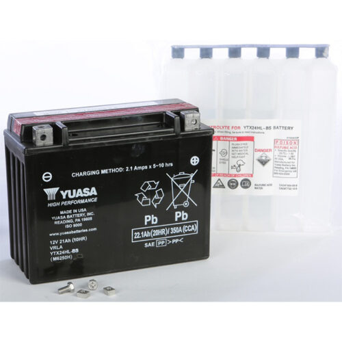 BATTERY YTX24HL-BS MAINTENANCE FREE  Harley-Davidson FLH Electra Glide 1980-1985 Harley-Davidson FLHC Electra Glide Classic 1980-1981 Harley-Davidson FLHS Electra Glide Sport 1980-1993 Harley-Davidson FLHT Electra Glide 1986-1996 Harley-Davidson FLHX Elect