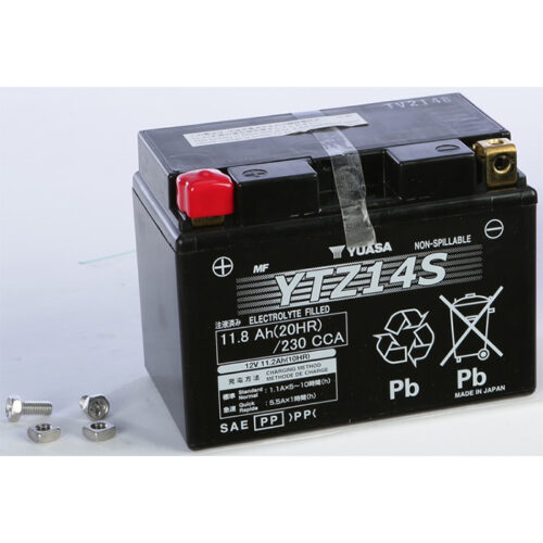 BATTERY YTZ14S SEALED FACTORY ACTIVATED  Yamaha XVS95CR Bolt C Spec 2015-2016 KTM 1290 Super Adventure 2015-2016 Kawasaki KLX140G 2017-2020 KTM 1190 RC8 R 2010-2013 KTM 990 Supermoto R 2009-2011 BMW R1200GS Triple Black 2012-2012 BMW R1200GS Rally Edition