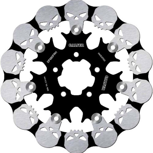 ROTOR 11.5" FLOATING SKULL FR BLACK