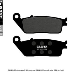 BRAKE PADS SEMI METALLIC FD140G1054