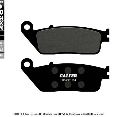 BRAKE PADS SEMI METALLIC FD140G1054