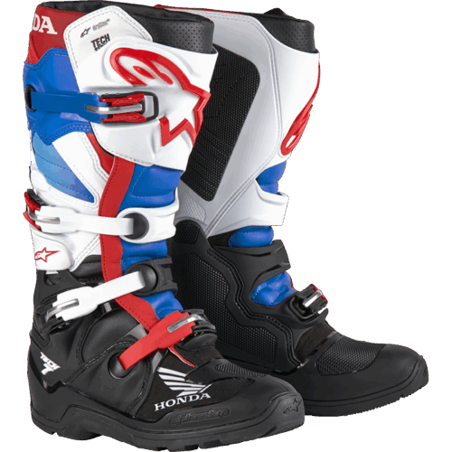 HONDA TECH 7 ENDURO DRYSTAR BLK/WHT/BLU/BR RED