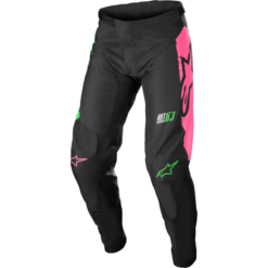 RACER COMPASS PANTS BLK/GRN NEON/PINK FLUO