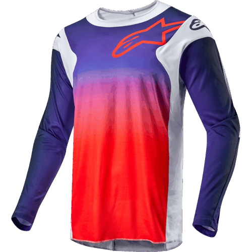 RACER HOEN JERSEY LIGHT GREY/HOT ORANGE/BLACK