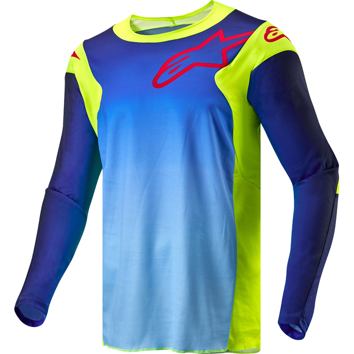 RACER HOEN JERSEY YELLOW FLUO/BLUE/NIGHT NAVY