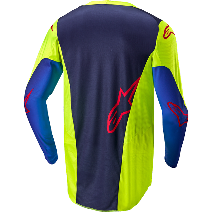 RACER HOEN JERSEY YELLOW FLUO/BLUE/NIGHT NAVY - Image 2