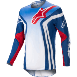 RACER SEMI JERSEY BLUE/HOT ORANGE