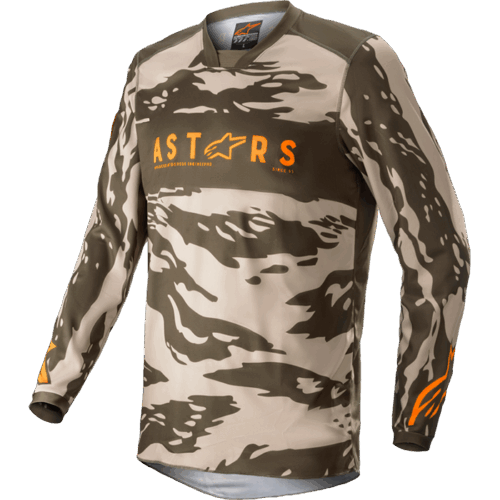 RACER TACTICAL JERSEY MLTRY/SAND CAMO/TANGE