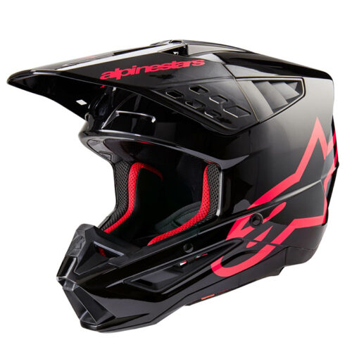 S-M5 CORP HELMET BLACK/DIVA PINK GLOSSY