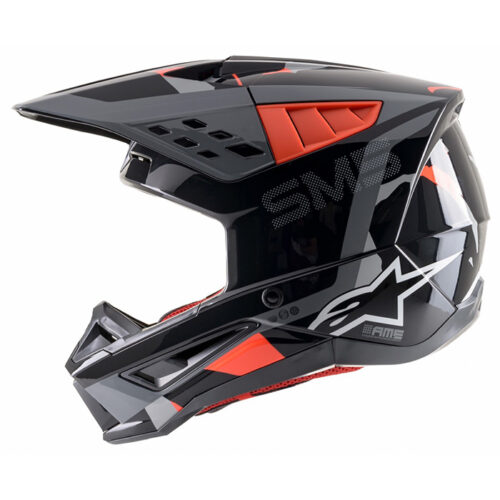 S-M5 ROVER HELMET ANTHRACITE/RED FLUO/CAMO