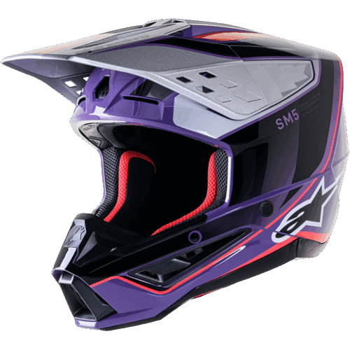 S-M5 SAIL HELMET VIOLET/BLK/SLVR GLOSSY