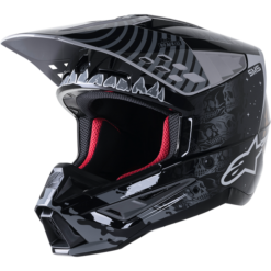 S-M5 SOLAR FLARE HELMET BLACK/GREY/GOLD