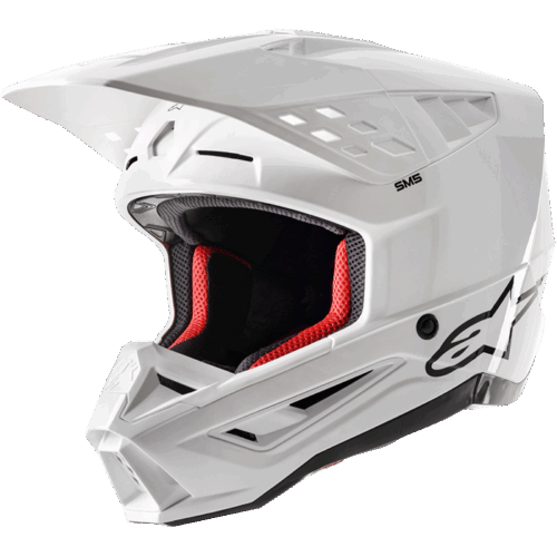 S-M5 SOLID HELMET WHITE GLOSSY