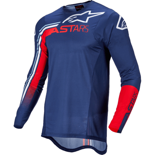 SUPERTECH BLAZE JERSEY DARK BLUE/BRIGHT RED/WHITE