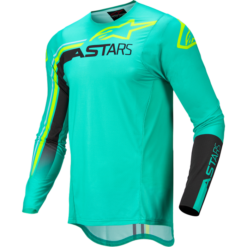 SUPERTECH BLAZE JERSEY PASTEL GRN/BLK/YELLOW FLUO
