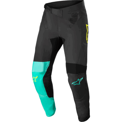 SUPERTECH BLAZE PANTS BLK/PASTEL GRN/YLW FLUO